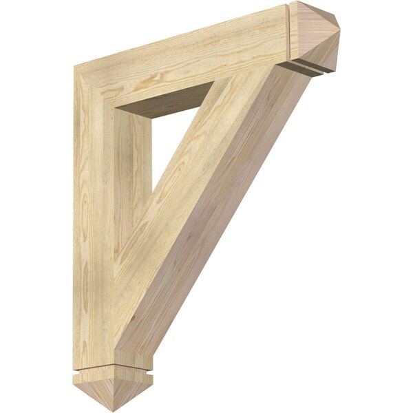 Ekena Millwork Traditional Arts & Crafts Rough Sawn Bracket, Douglas Fir, 6"W x 34"D x 38"H BKT06X34X38TRA03RDF - main
